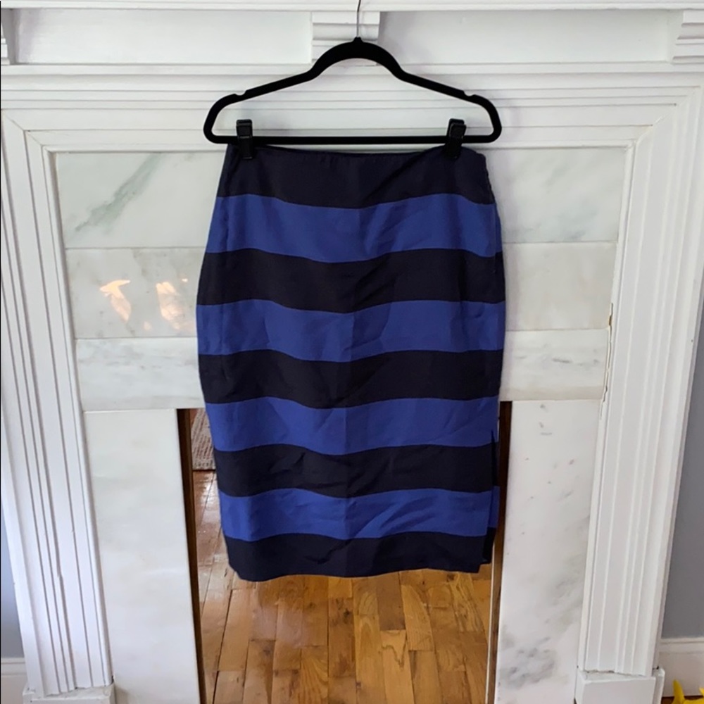 Stripped Pencil Skirt